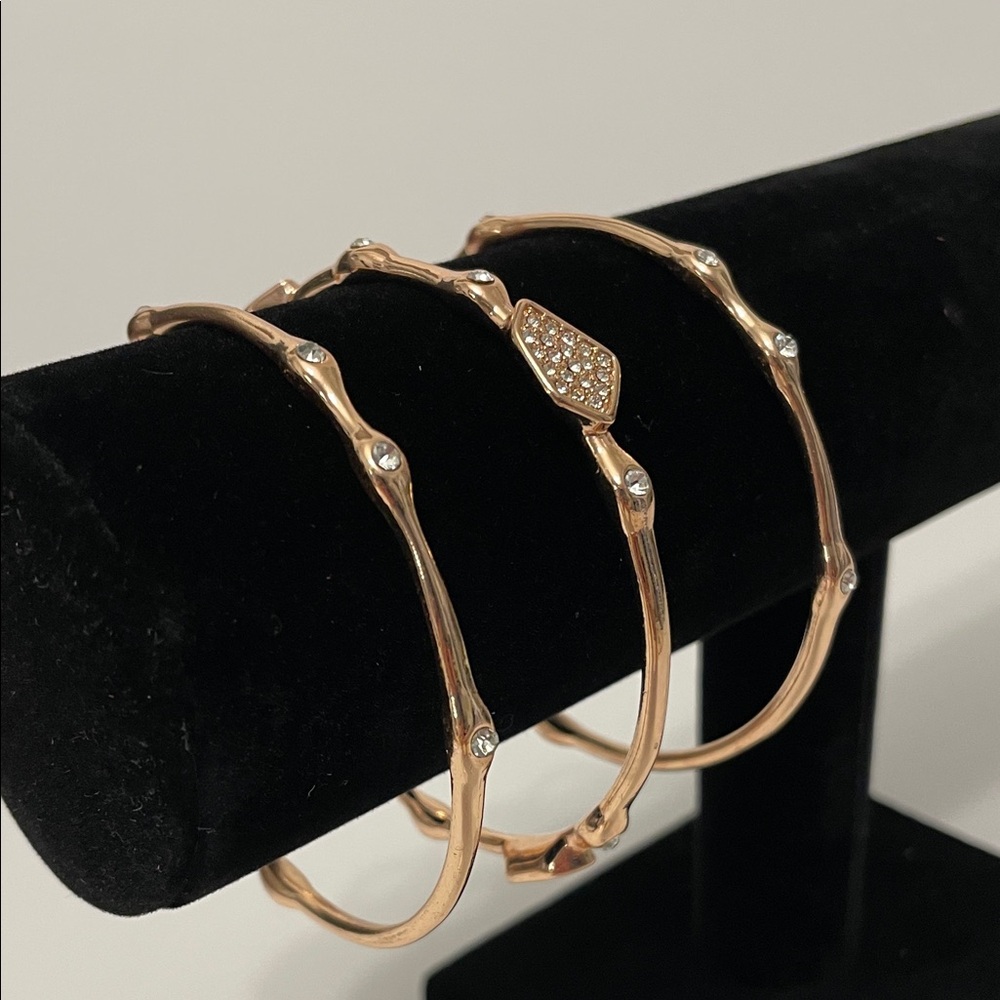 R.J Graziano Rose Gold Bangle Set
